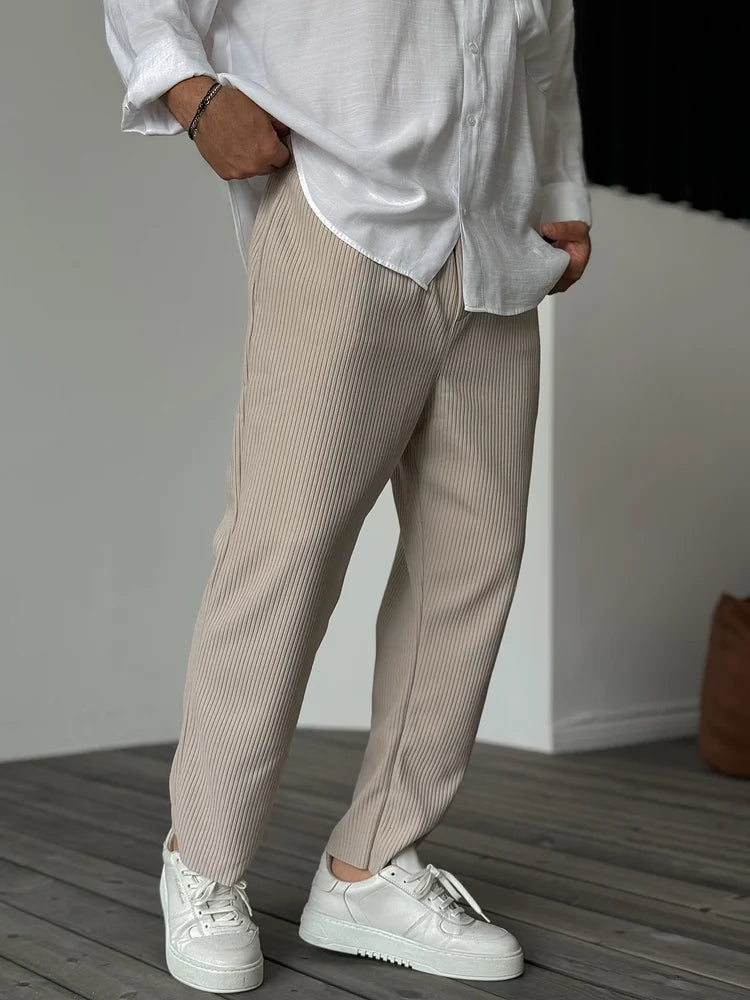 Julian | Herren Gerippte Straight-Leg Hose