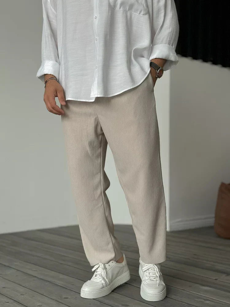 Julian | Herren Gerippte Straight-Leg Hose
