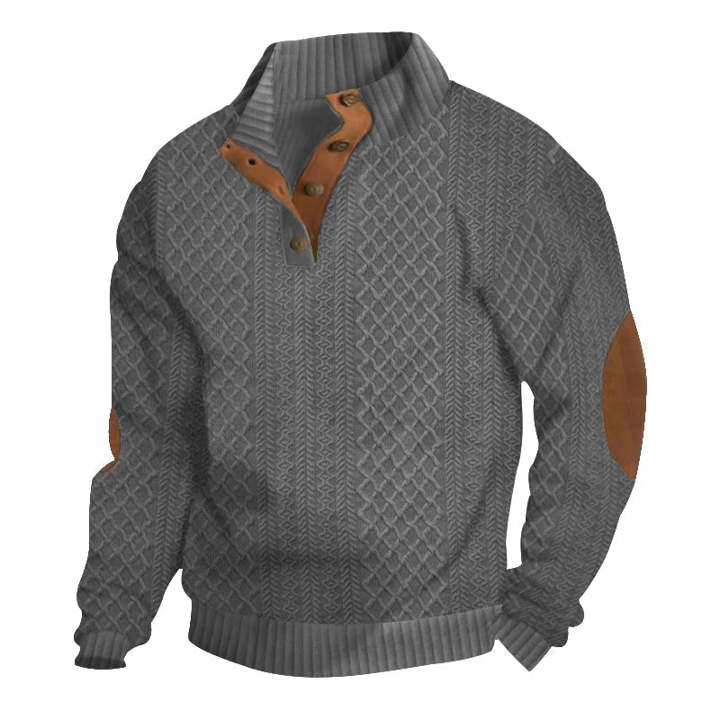 Julian | Herren Stehkragen Strickpullover