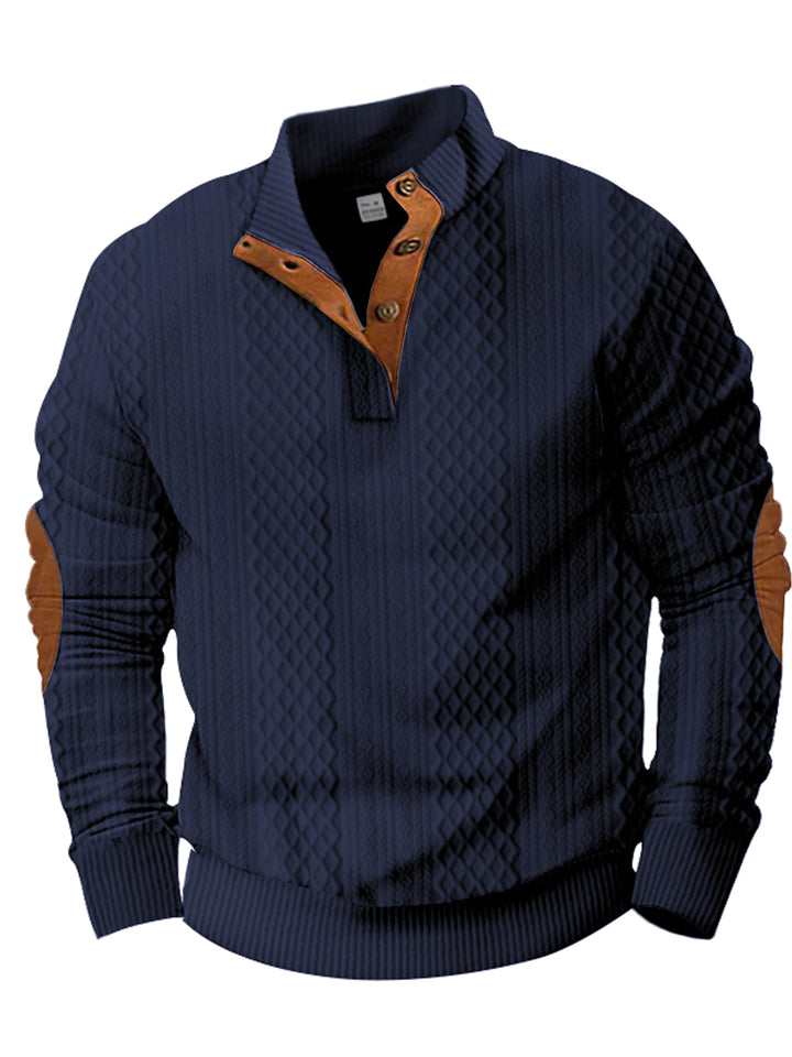 Julian | Herren Stehkragen Strickpullover
