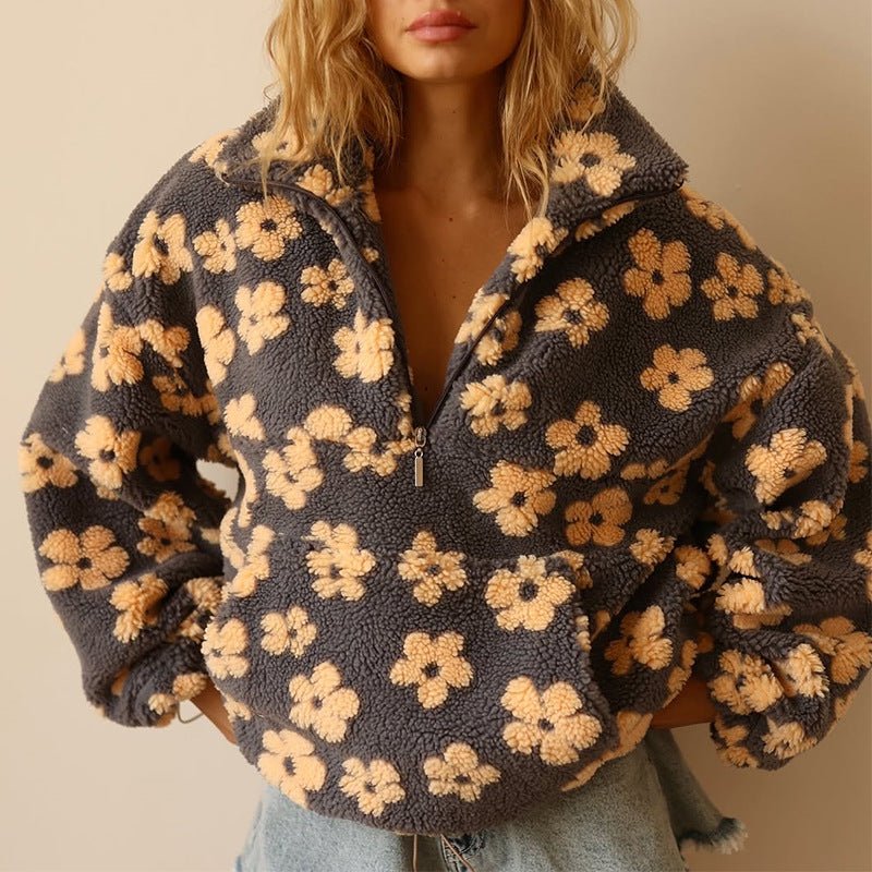 Lara | Damen Oversized Teddy Jacke