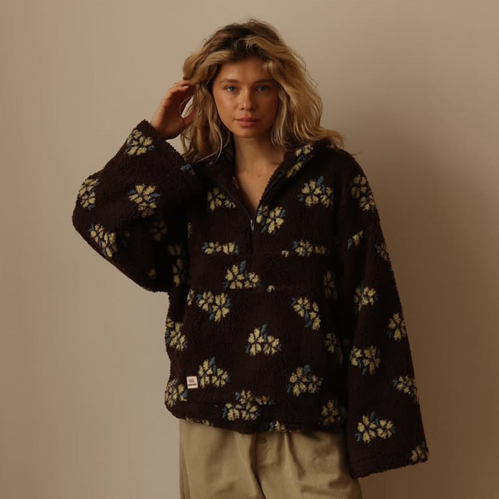 Lara | Damen Oversized Teddy Jacke