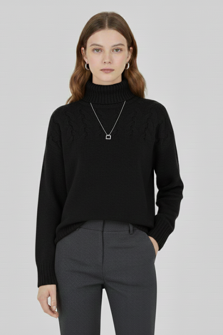 Laura | Pull en maille à col roulé pour femme
