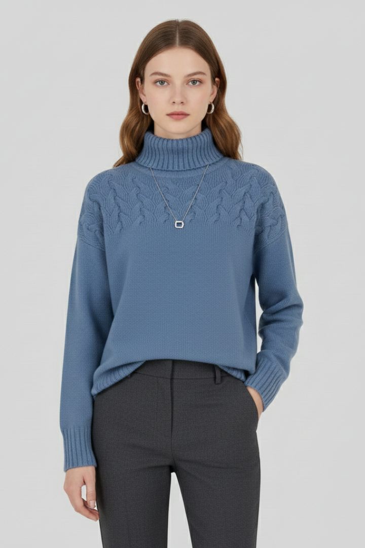 Laura | Pull en maille à col roulé pour femme