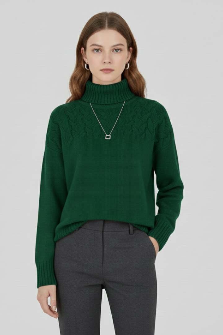 Laura | Pull en maille à col roulé pour femme