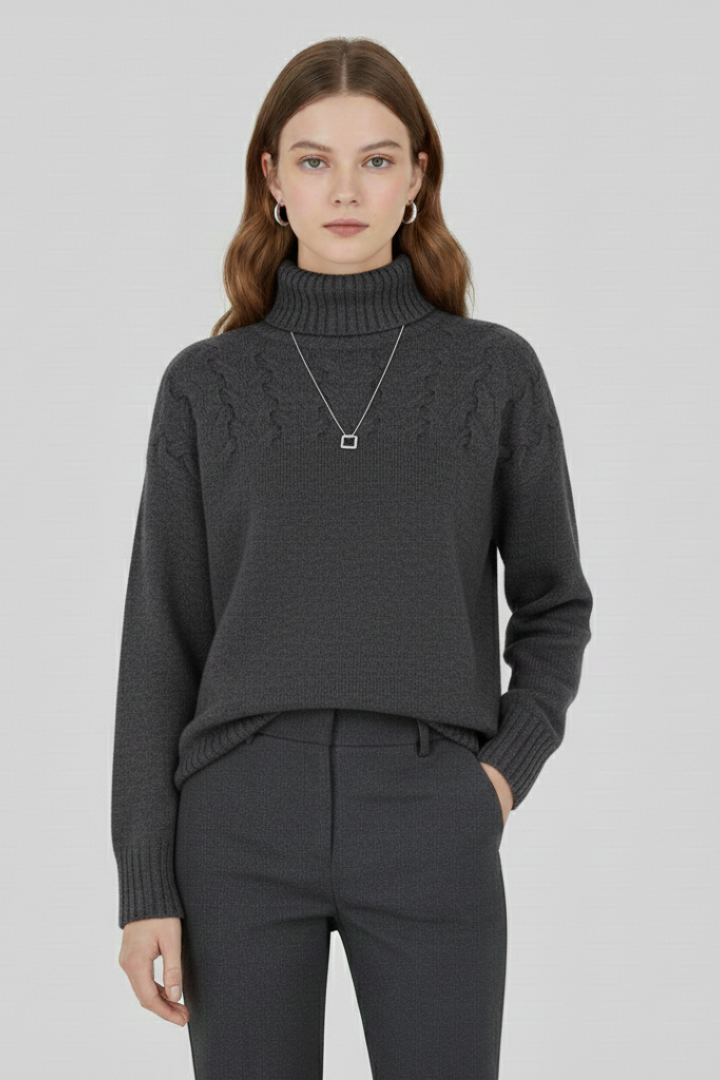 Laura | Pull en maille à col roulé pour femme