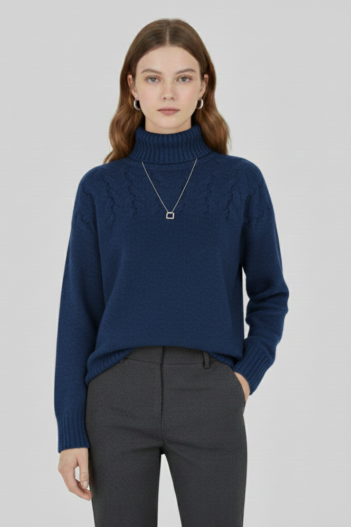 Laura | Pull en maille à col roulé pour femme