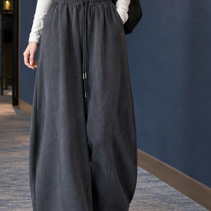 Laura | Pantalon large pour femme avec cordon de serrage