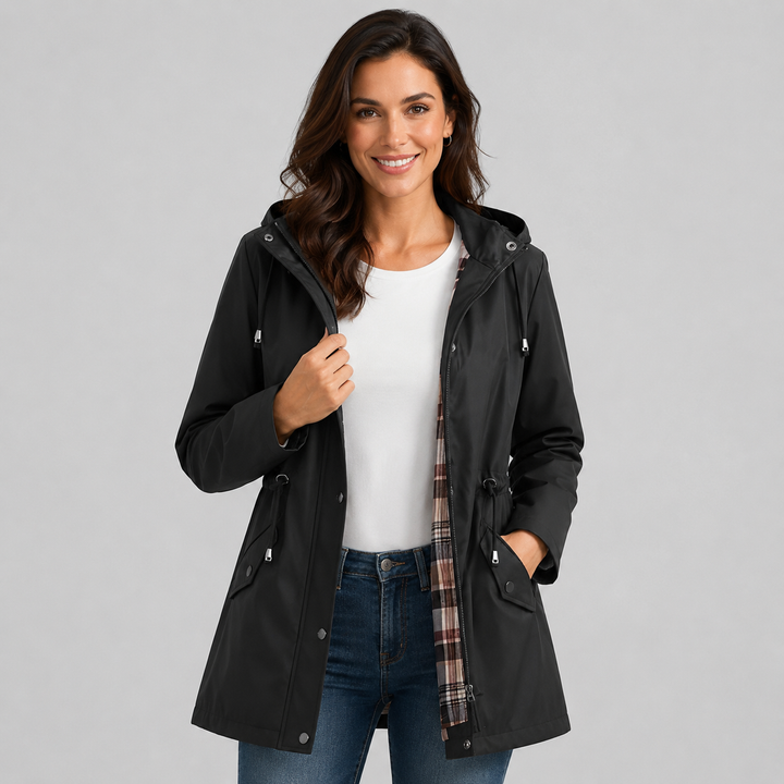 Lea | Veste de pluie longue doublée pour femme