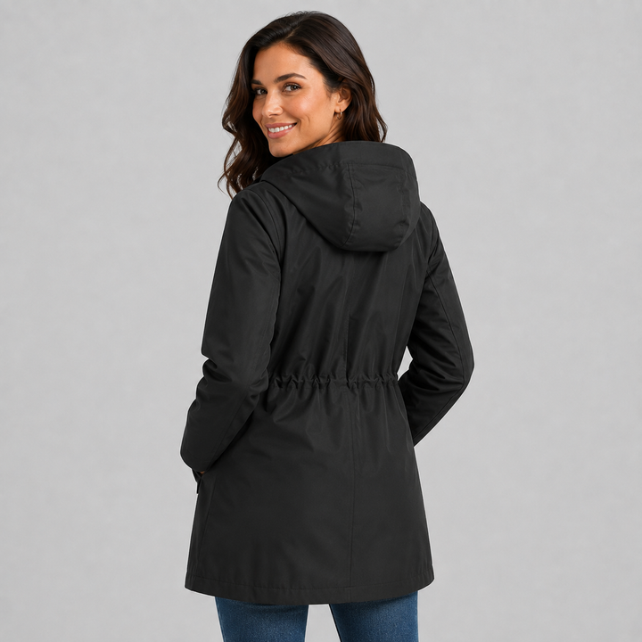 Lea | Veste de pluie longue doublée pour femme
