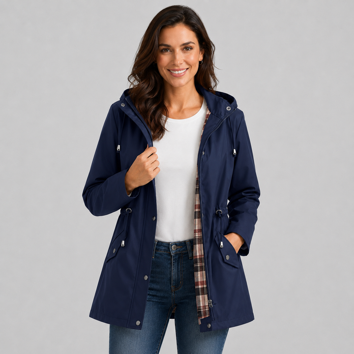 Lea | Veste de pluie longue doublée pour femme