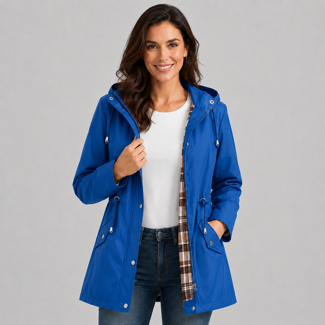Lea | Veste de pluie longue doublée pour femme