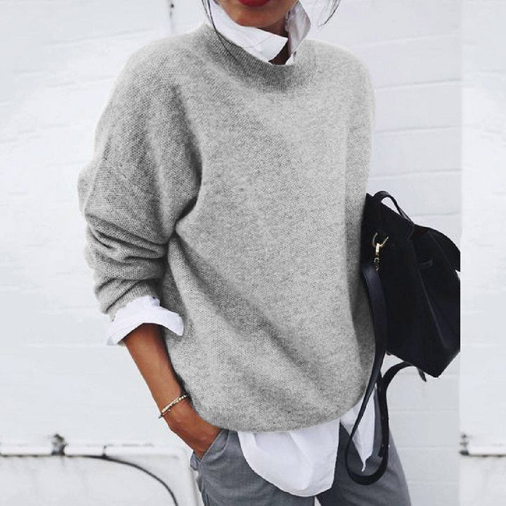 Lina | Pull oversize à col rond pour femme