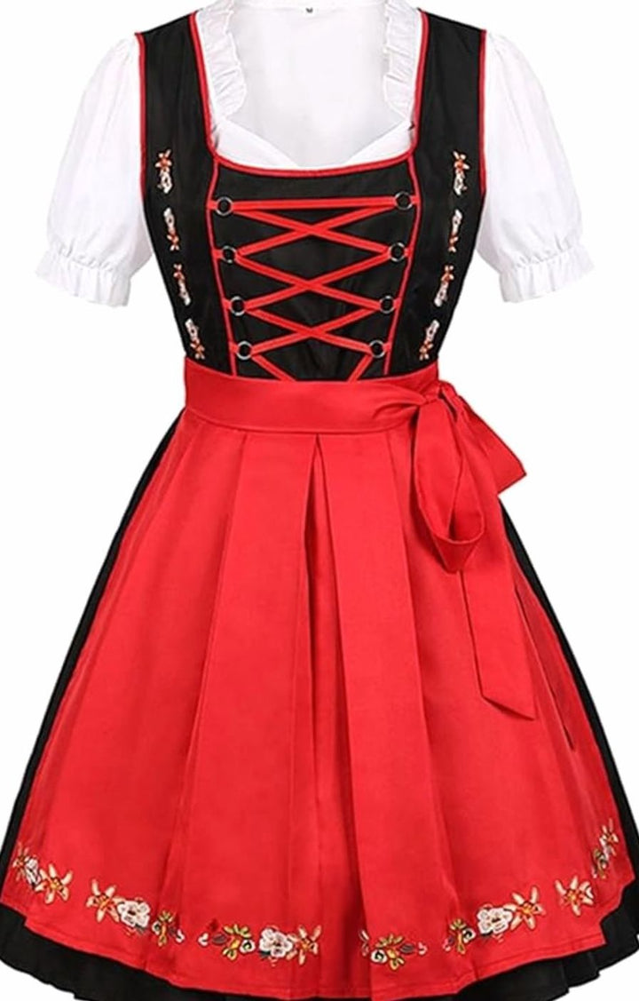 Lisa | Damen Oktoberfest Dirndlkleid mit Schürze traditioneller Trachten-Look