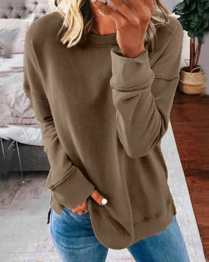 Livia | Damen Rundhals Sweatshirt