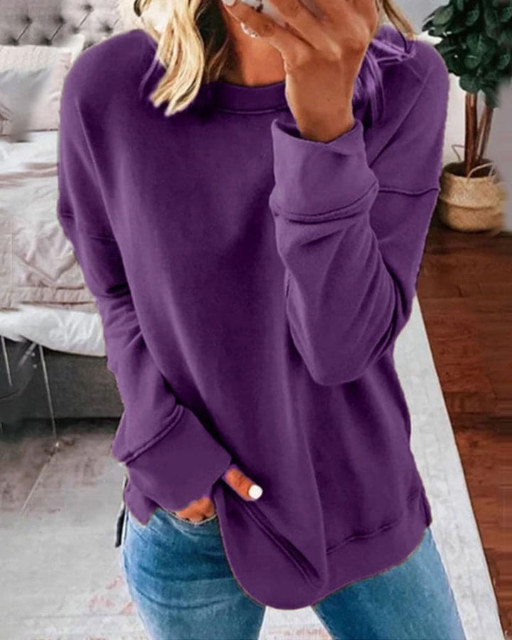 Livia | Damen Rundhals Sweatshirt