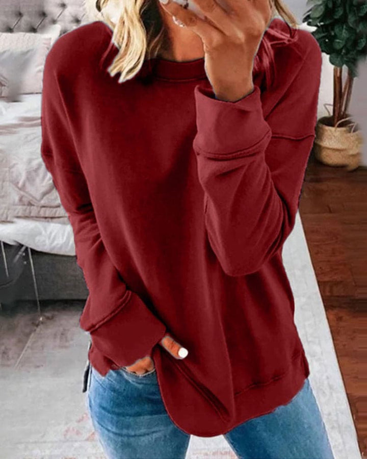 Livia | Damen Rundhals Sweatshirt