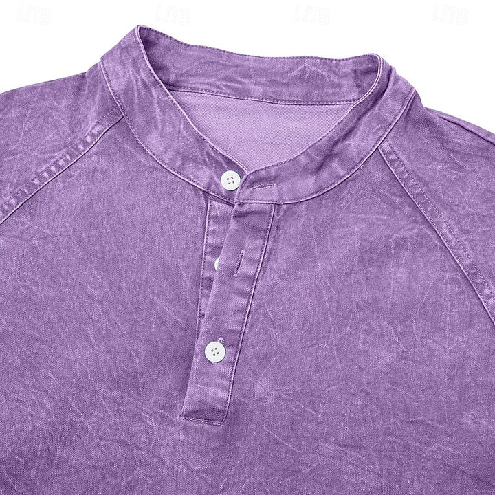 Luca | T-shirt Henley à manches longues pour homme