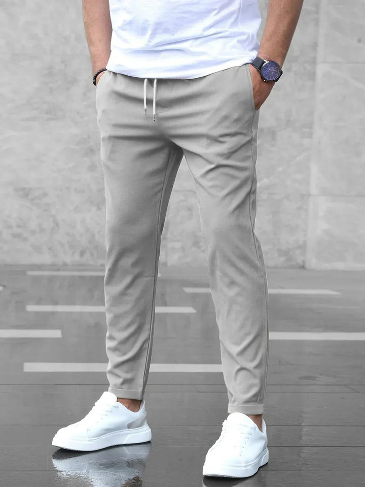 Lukas | Herren Slim Fit Hose mit Kordelzug