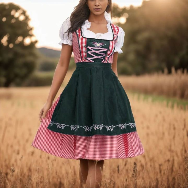 Magdalena | Dirndl bavarois pour femme avec tablier, collection automne