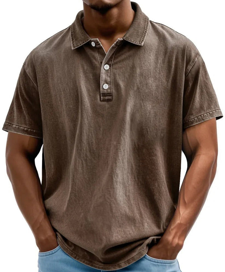 Marco | Herren Vintage-Washed Poloshirt
