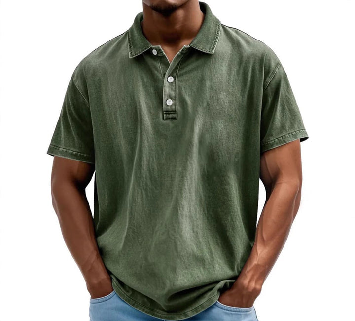 Marco | Herren Vintage-Washed Poloshirt