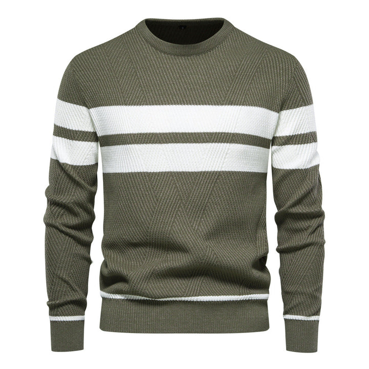 Marius | Herren Gestreifter Strickpullover