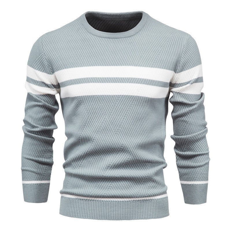 Marius | Herren Gestreifter Strickpullover