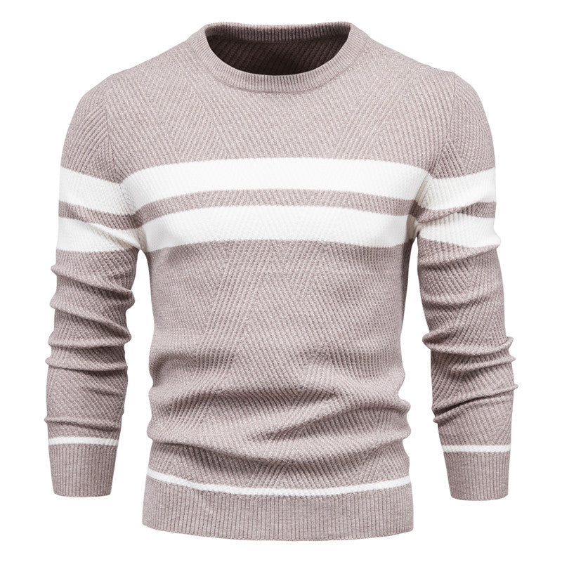 Marius | Herren Gestreifter Strickpullover