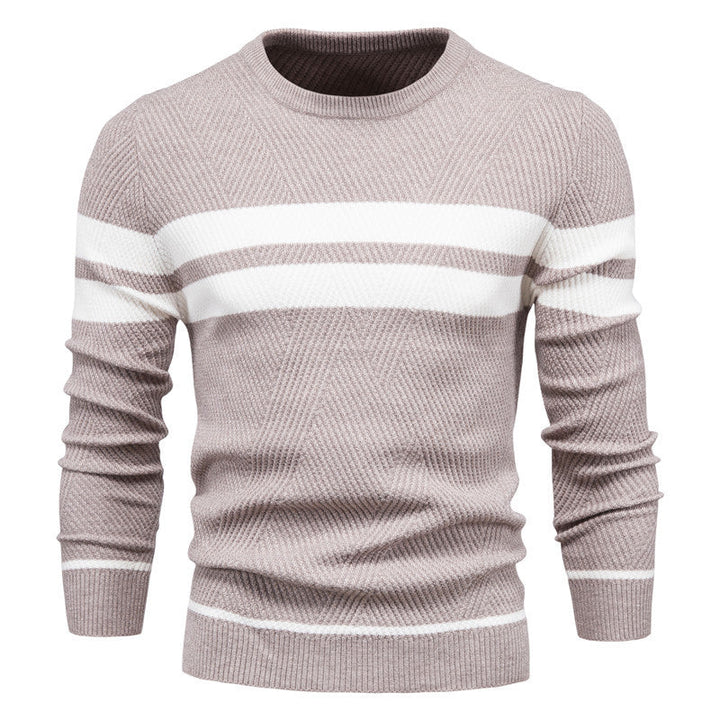 Marius | Herren Gestreifter Strickpullover