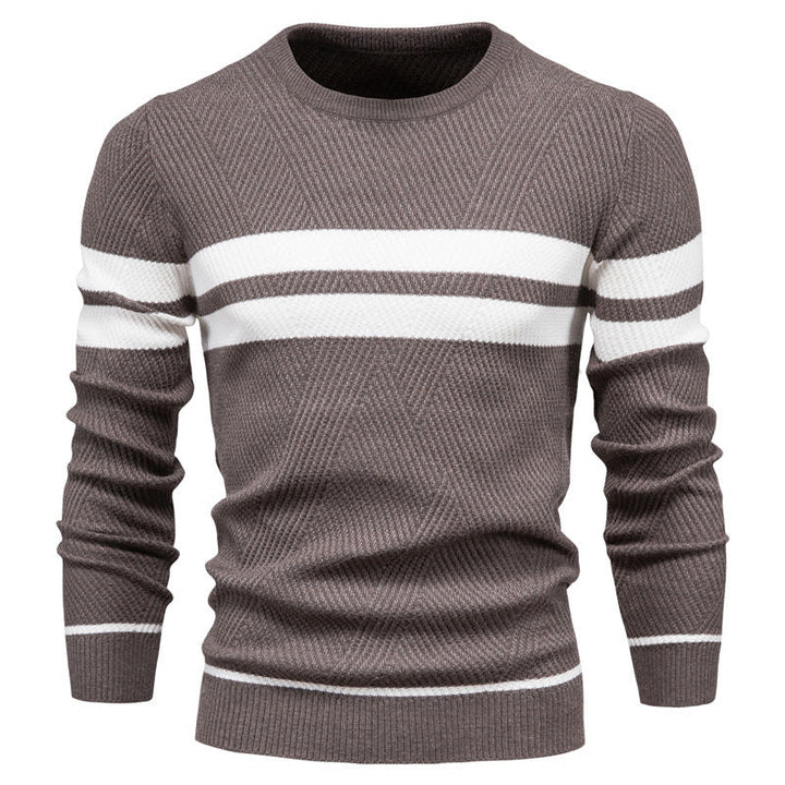 Marius | Herren Gestreifter Strickpullover