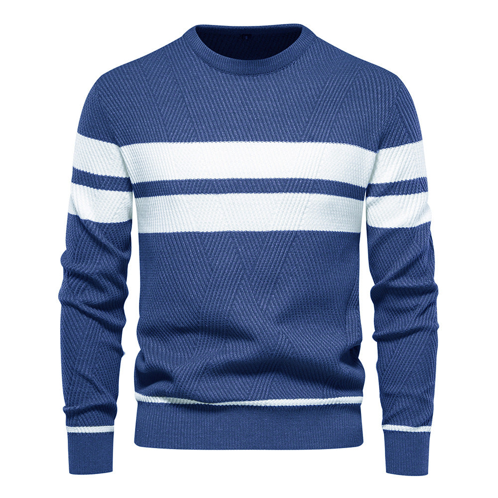 Marius | Herren Gestreifter Strickpullover