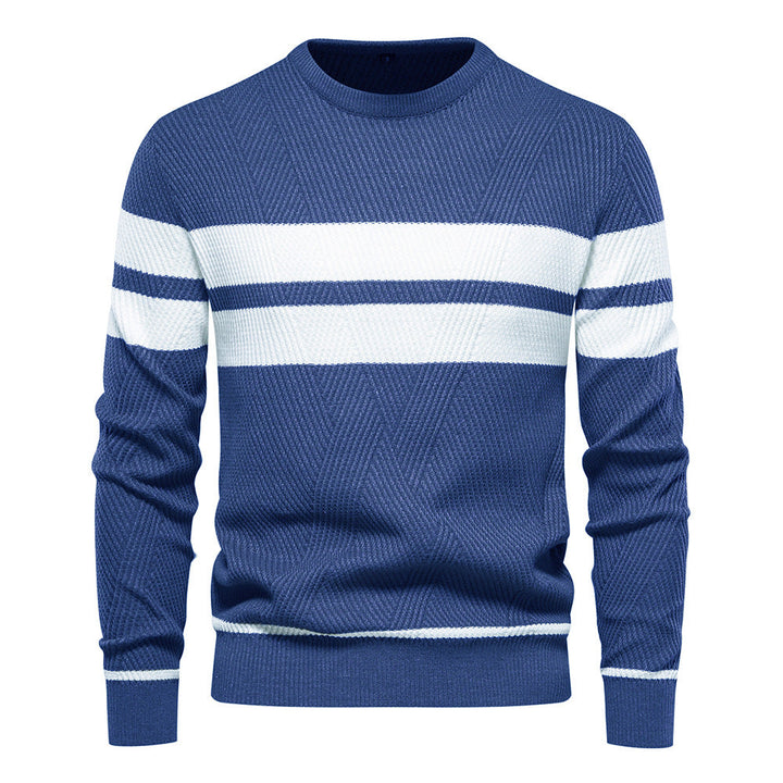 Marius | Herren Gestreifter Strickpullover