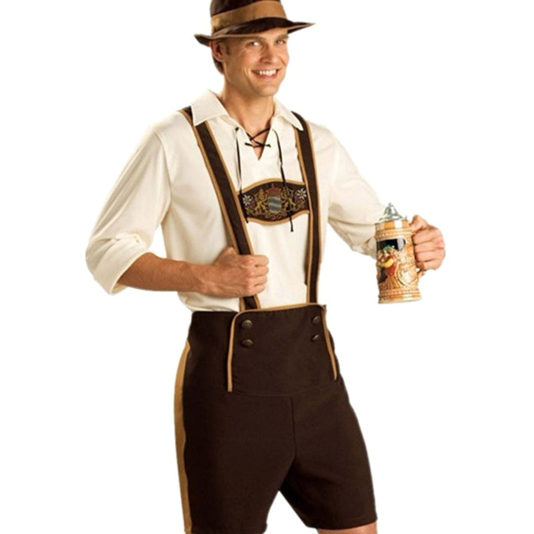 Lukas | Oktoberfest Pärchen-Kostüm Bayerische Kunstlederhose Dirndl Set
