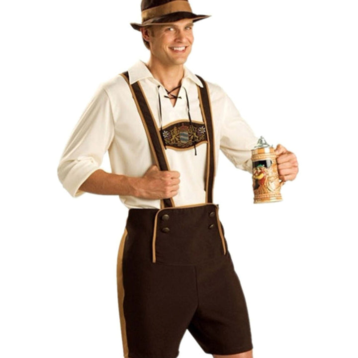 Lukas | Oktoberfest Pärchen-Kostüm Bayerische Kunstlederhose Dirndl Set