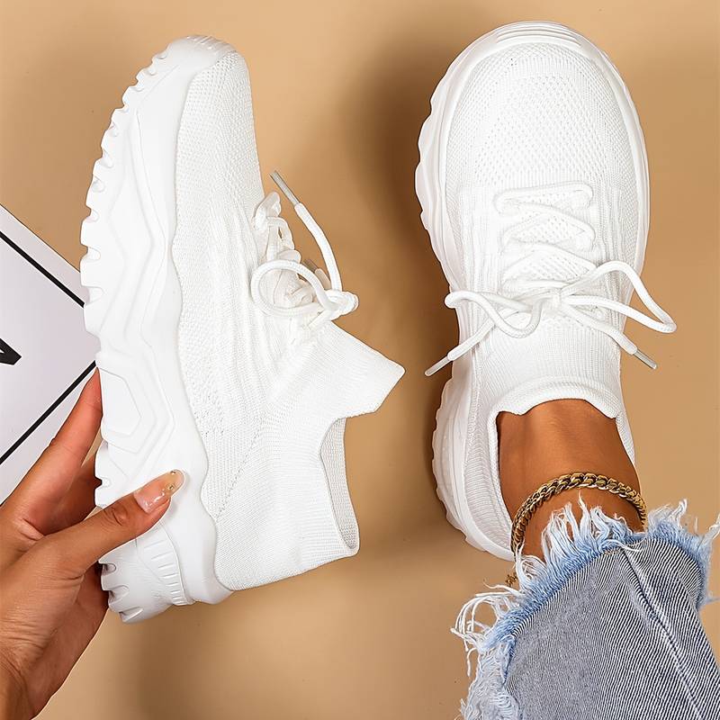 Mia | Damen Mesh Plateau Sneaker