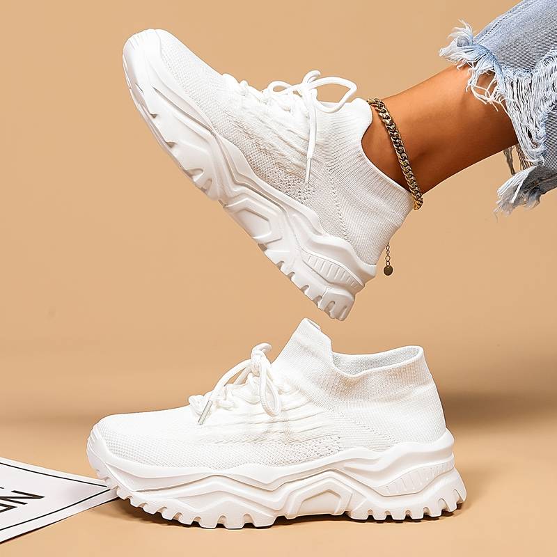 Mia | Damen Mesh Plateau Sneaker