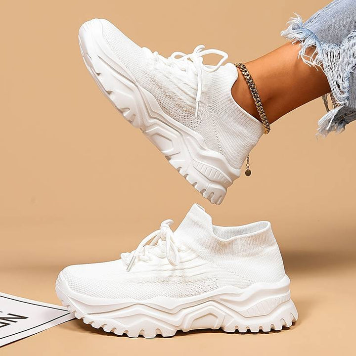 Mia | Damen Mesh Plateau Sneaker