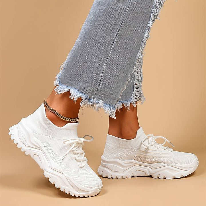 Mia | Damen Mesh Plateau Sneaker