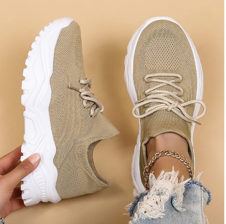 Mia | Damen Mesh Plateau Sneaker