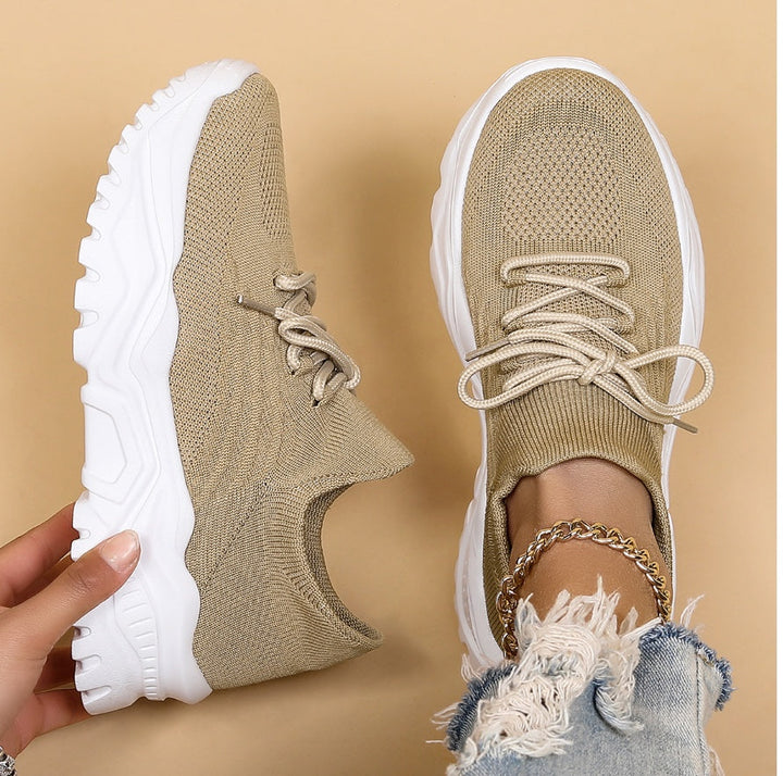 Mia | Damen Mesh Plateau Sneaker