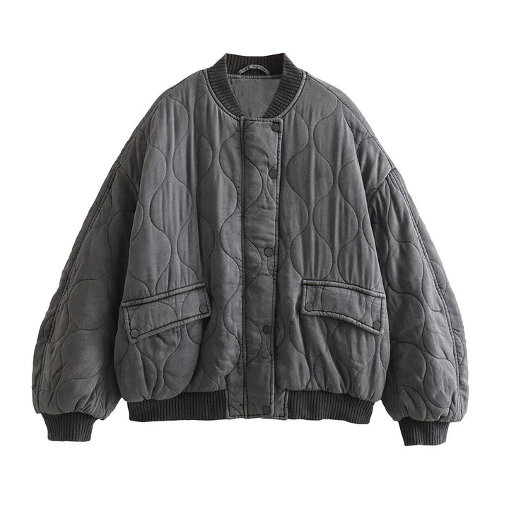 Mila | Women's Oversized Quilted Bomber Jacket