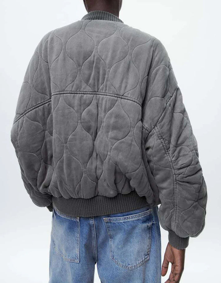 Mila | Women's Oversized Quilted Bomber Jacket