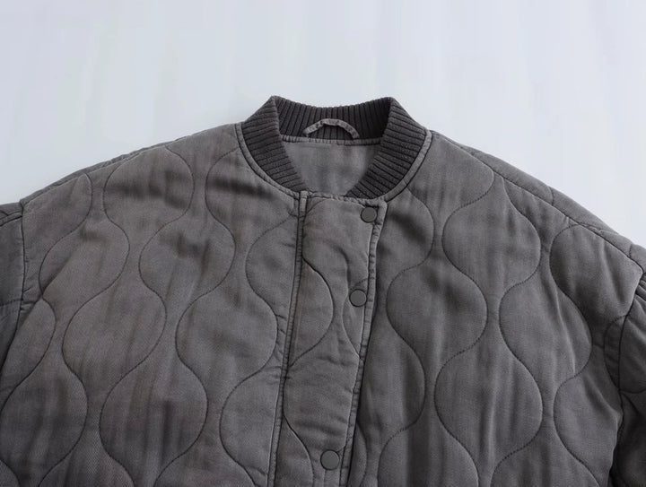 Mila | Women's Oversized Quilted Bomber Jacket