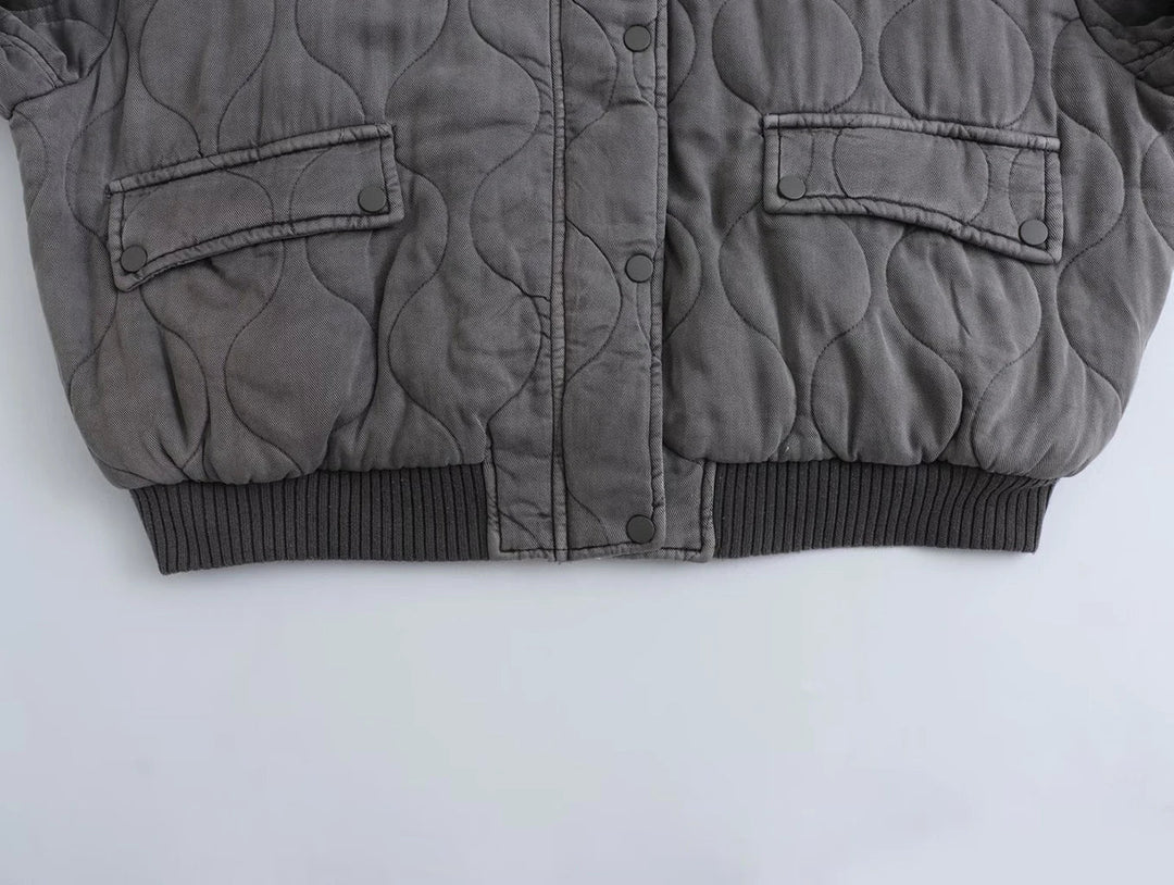 Mila | Women's Oversized Quilted Bomber Jacket