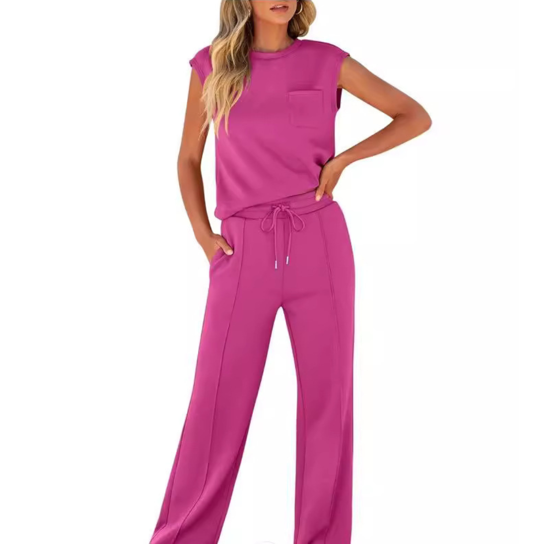 Milena | Damen Zweiteiler mit weiter Hose