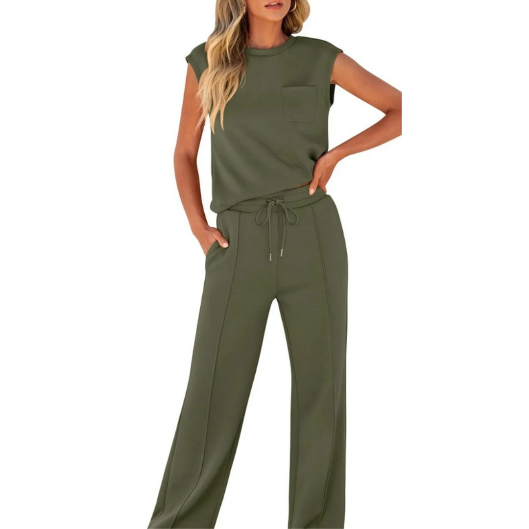 Milena | Damen Zweiteiler mit weiter Hose