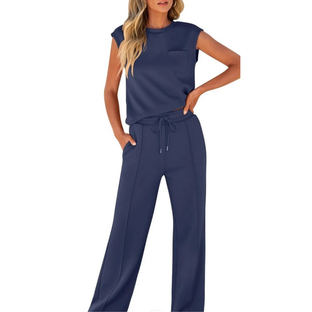 Milena | Damen Zweiteiler mit weiter Hose