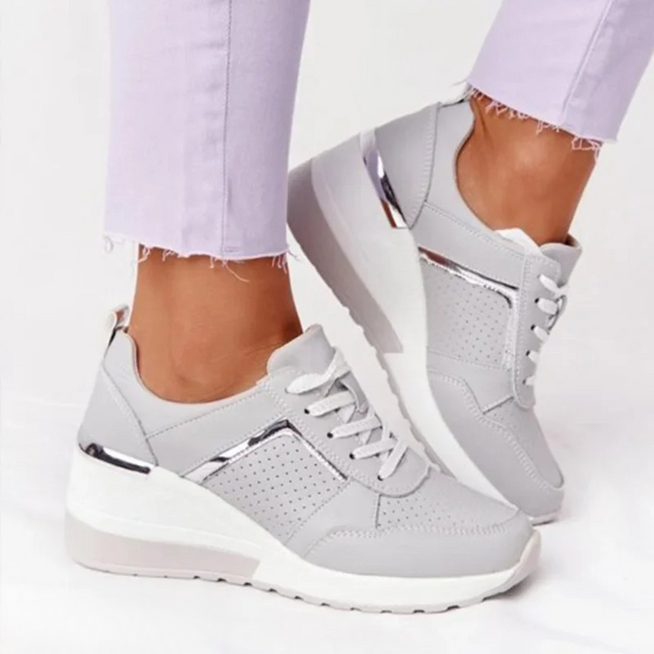 Nadine | Baskets compensées pour femme à lacets