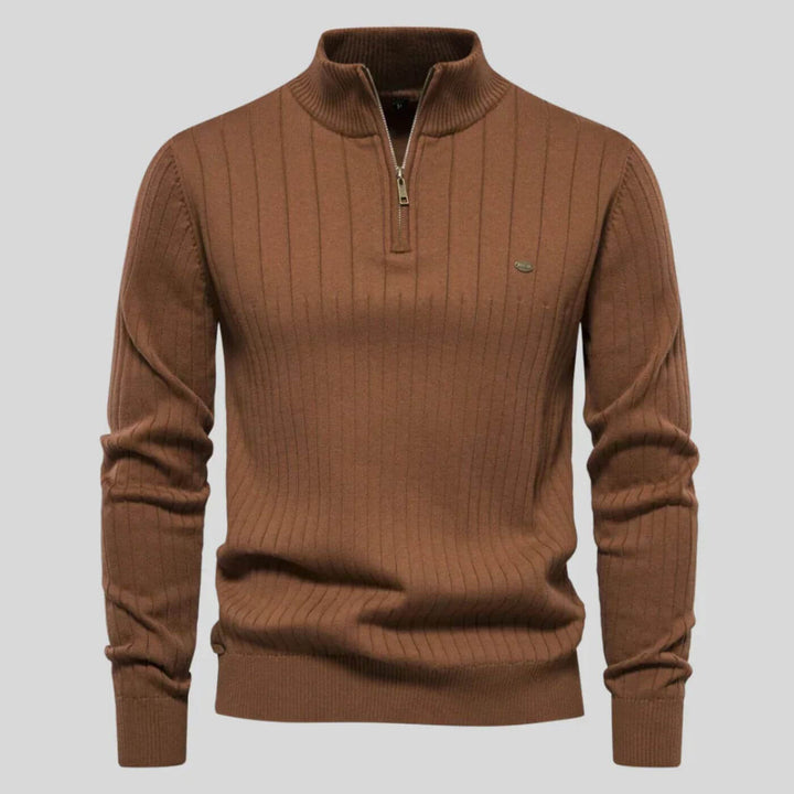 Nico | Herren Half-Zip Strickpullover